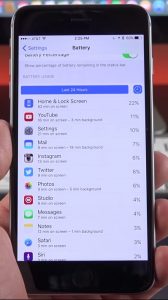 iOS 9 battery stats new feature