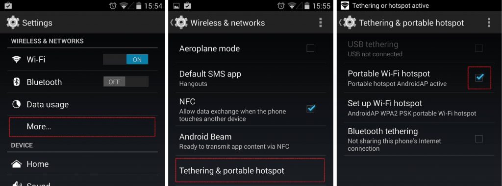 How to use android phone internet on computer