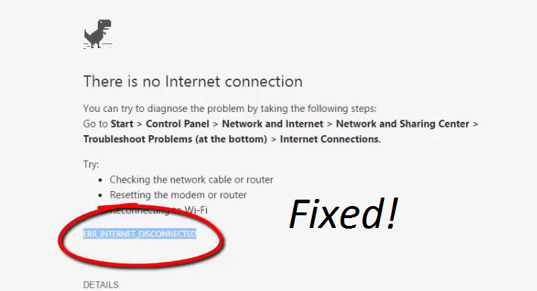 Fix ERR_INTERNET_DISCONNECTED Error on Windows