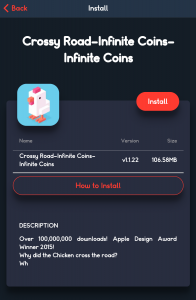 Install crossy road unlimited coins Hack without jailbreak